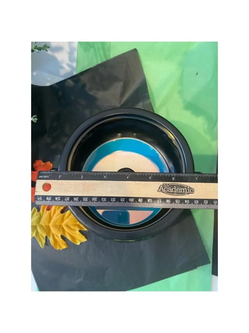 BBW Halloween Witch Cauldron Mirror Tray Candy Bowl Vanity Organizer Matte Black